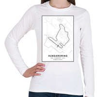 printfashion Hungaroring - Női hosszú ujjú póló - Fehér