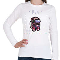 printfashion Among us D.VA premium skin set - Női hosszú ujjú póló - Fehér