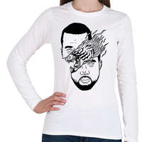 printfashion Kanye West - Női hosszú ujjú póló - Fehér