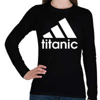 printfashion Titanic 2 - Női hosszú ujjú póló - Fekete