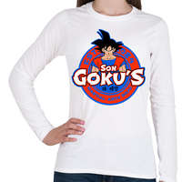 printfashion Son Goku Dojo - Női hosszú ujjú póló - Fehér