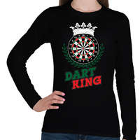printfashion Dart King - Női hosszú ujjú póló - Fekete