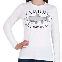 printfashion Amur Lamour Black-01 - Női hosszú ujjú póló - Fehér
