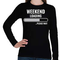 printfashion Weekend - Női hosszú ujjú póló - Fekete