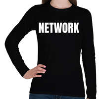printfashion NETWORK - Női hosszú ujjú póló - Fekete