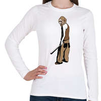 printfashion Gorilla baseball ütővel - Női hosszú ujjú póló - Fehér