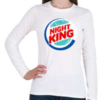printfashion Nigh King - Női hosszú ujjú póló - Fehér