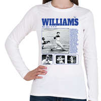 printfashion Ted Williams - baseball - Női hosszú ujjú póló - Fehér