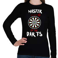 printfashion Master of the dart - Női hosszú ujjú póló - Fekete