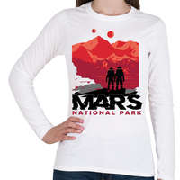 printfashion Mars nemzeti park - national park - Női hosszú ujjú póló - Fehér