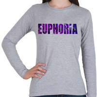 printfashion Euphoria - Női hosszú ujjú póló - Sport szürke