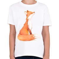 printfashion Red Fox - Gyerek póló - Fehér