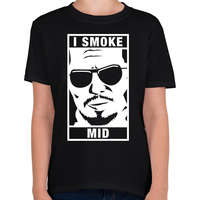 printfashion I Smoke Mid - Gyerek póló - Fekete