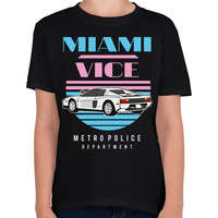 printfashion Miami Vice - Gyerek póló - Fekete