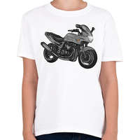 printfashion kawasaki zr7 - Gyerek póló - Fehér