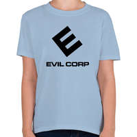 printfashion Evil Corp Black - Gyerek póló - Világoskék