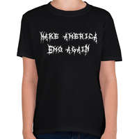 printfashion Make America Emo Again - Gyerek póló - Fekete