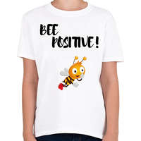 printfashion BEE Positive! - Gyerek póló - Fehér