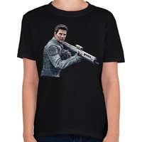 printfashion Tom Cruise - Gyerek póló - Fekete