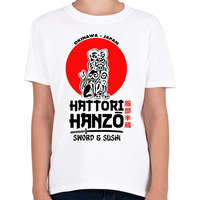 printfashion Hattori Hanzo - Gyerek póló - Fehér