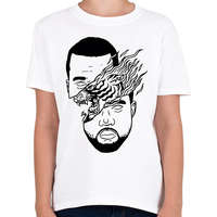 printfashion Kanye West - Gyerek póló - Fehér
