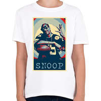 printfashion Snoop dog - Gyerek póló - Fehér