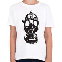 printfashion Metro Toxic Gas Mask (Fekete) - Gyerek póló - Fehér