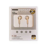 Letang Letang LT-EJ-30 arany stereo headset, fülhallgató