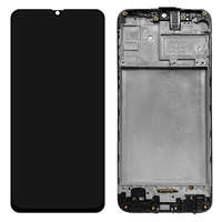 Samsung Samsung Galaxy M21 / M30s LCD kijelző, érintőpanel, kijelző kerettel, fekete, gyári, mikrofonnal, SM-M215F/DS / SM-M307F/DS