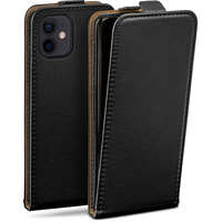 OEM Samsung Galaxy Note 5 SM-N920 fliptok, telefon tok, szilikon keretes, fekete