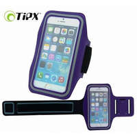 OEM Telefon tok, futó tok karpánt tok, lila, iPhone 6 / 6S / 7 / 8 / SE 2020 4,7 col