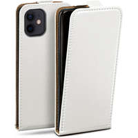 OEM Samsung Galaxy Core Plus SM-G350 fliptok, telefon tok, szilikon keretes, fehér