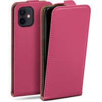 OEM Sony Xperia Z5 Compact E5803 E5823 fliptok, telefon tok, szilikon keretes, pink