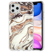 OEM iPhone 11 Pro hátlaptok, telefon tok, kemény, márvány mintás, Marble Glitter Design 1
