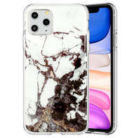 OEM iPhone 12 Mini hátlaptok, telefon tok, kemény, márvány mintás, Marble Glitter Design 2