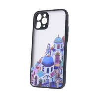 OEM Xiaomi Redmi Note 11 Pro Plus (Pro+) 5G (Globál) hátlaptok, telefon tok, kemény, átlátszó, mintás, fekete szilikon kerettel, Ultra Trendy city 2