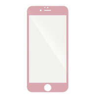 OEM iPhone 6 / 6S üvegfólia, tempered glass, előlapi, 5D, edzett, hajlított, rose gold kerettel