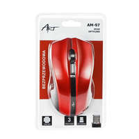 ART ART AM-97 wireless vezeték nélküli piros egér