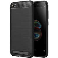 OEM Xiaomi Redmi Go szilikon tok, hátlaptok, telefon tok, karbon mintás, fekete, Carbon case