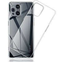 OEM Oppo Find X3 szilikon tok, hátlaptok, telefon tok, vékony, átlátszó, 0.5mm