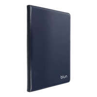 Blun Univerzális 12.4 colos tablet könyvtok, ECO bőr borítás, mikroszálas belső, sötétkék, Blun
