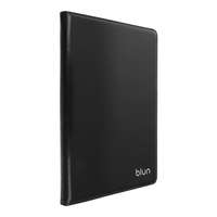 Blun Univerzális 12.4 colos tablet könyvtok, ECO bőr borítás, mikroszálas belső, fekete, Blun
