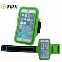 OEM Telefon tok, futó tok karpánt tok, zöld, iPhone 5 / 5S / SE