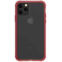 Devia Telefon tok, iPhone 11 Pro hátlaptok, piros kerettel, átlátszó, Devia Soft Elegant