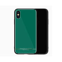 Remax iPhone X / XS hátlaptok, telefon tok, zöld, fényes, Remax RM-1653