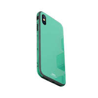 Remax iPhone X / XS hátlaptok, telefon tok, fényes, zöld, Remax RM-1665