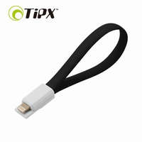 TiPX iPhone adatkábel, töltőkábel, iPhone 8pin, lightning, fekete, TiPX