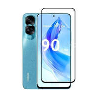 OEM Honor 90 Lite 5G üvegfólia, tempered glass, előlapi, 5D, edzett, fekete kerettel