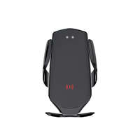 Maxlife Autós mobiltelefon tartó, szellőzőnyílásra helyezhető, automata zárós, 360 fokban elfordítható, vezeték nélküli töltő 15W, fekete, Maxlife MXCH-08