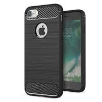 OEM iPhone 6 Plus / 6S Plus szilikon tok, hátlaptok, telefon tok, karbon mintás, fekete, Simple Carbon